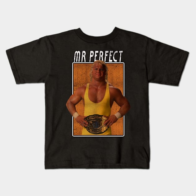 Vintage Wwe Mr Perfect Kids T-Shirt by The Gandol